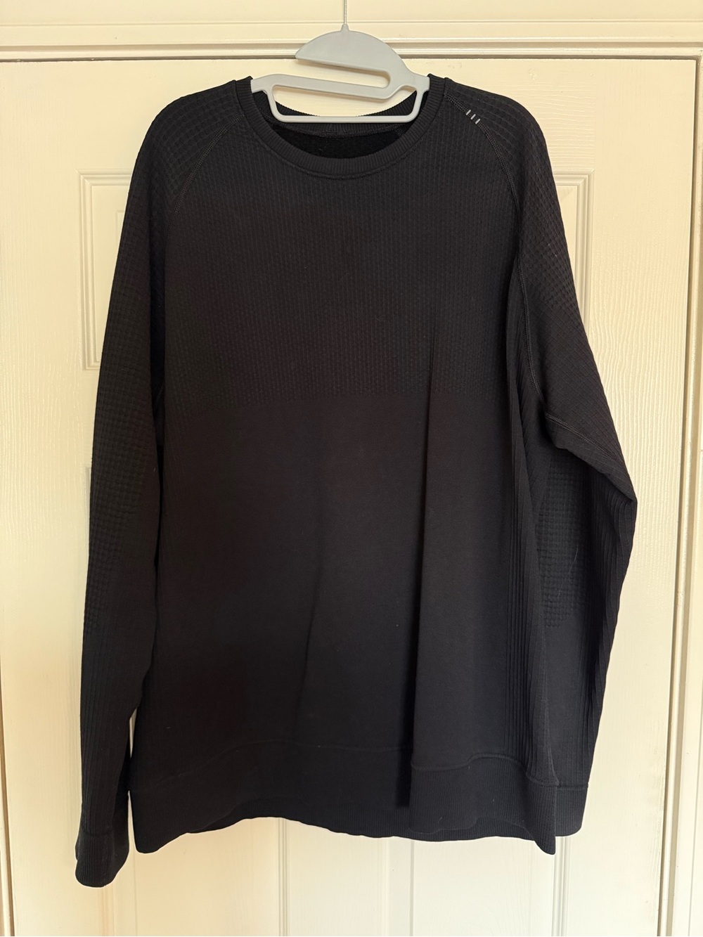 Lululemon Engineered Warmth Men's Black Crewneck Thermal Sweater L